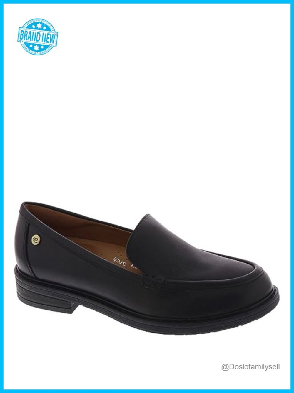 Leather Slip On Loafers Cushioned Orthotic Friendly Comfort